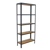 REGAL SIMONRACK 180X100X30 CM 5P/150KG ANTRACIT SIMONHOME CLICK