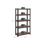 REGAL SONGMICS 150X75X30 CM 5P/175KG GLR030B01 RJAVO-ČRN