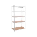 REGAL SONGMICS 200X100X50 CM 5P/175KG GLR050E01 BEŽ-SREBRN