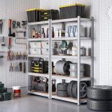 REGAL SONGMICS 200X100X50 CM 5P/175KG GLR050E01 BEŽ-SREBRN