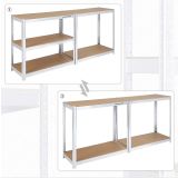 REGAL SONGMICS 180X90X40 CM 5P/175KG GLR40SV SREBRN