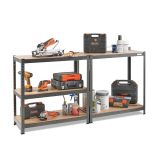 REGAL VONHAUS 180X90X40 CM 5P/175KG MDF - ANTRACIT