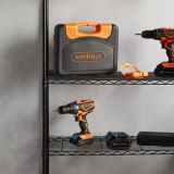 REGAL VONHAUS 130X80X30 CM 4P/100KG ŽIČNE POLICE - ANTRACIT