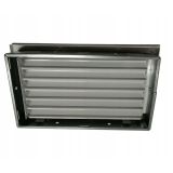 REŠETKA ZA KAMIN DARCO PRAVOKOTNA REGULACIJSKA 30X17 BELA