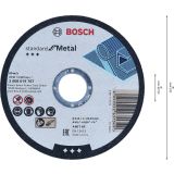 REZALNA PLOŠČA ZA JEKLO BOSCH 115 MM. 22.23 MM