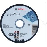 REZALNA PLOŠČA ZA JEKLO BOSCH 125 MM. 22.23 MM