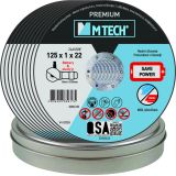 REZALNA PLOŠČA ZA JEKLO MTECH 125X1X22 10-DELNI SET ZA JEKLO/INOX