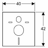 DODATKI ZA SANIT.KERAMIKO GEBERIT SET ZVOČNE IZOLACIJE ZA STENSKI WC IN BIDE