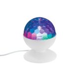 NAMIZNA SVETILKA PRISMA RGB-LED DISCO BELA