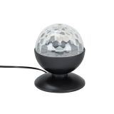 NAMIZNA SVETILKA PRISMA RGB-LED DISCO ČRNA