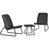 GARNITURA UMETNI RATAN KETER RIO PATIO, ANTRACIT