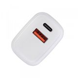 RIVACASE HIŠNI POLNILEC PS4192 WD4 QUICK CHARGE 20W VHOD TYPE C IN USB, TER S KABLOM TYPE C - ORIGINAL (EU BLISTER) BEL