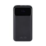 RIVACASE PRENOSNA BATERIJA/POWERBANK VA2211 10.000 MAH 22,5W, Z LCD EKRANOM IN 3X PODATKOVNI KABLI (TYPEC, LIGHTNING, USB-A)