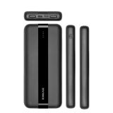 RIVACASE PRENOSNA BATERIJA VA2041 10.000 MAH 10W, ČRN Z TYPE-C IN 2X USB-A IZHODI TER LED INDIKATORJEM