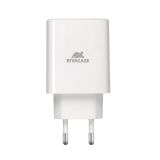 RIVACASE PS4193 W00 HIŠNI ADAPTER POLNILEC 220V QUICK CHARGE 30W VHOD TYPE C PD 3.0 - ORIGINAL (EU BLISTER) BEL