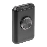 RIVACASE VA2603 MAGSAFE MAGNETIC QC / PD ZUNANJA BATERIJA POWERBANK 5.000 MAH 15W Z DRŽALOM - ČRN