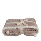 DEKORATIVNA ODEJA HOUSE OF SEASONS RJAVA 170X130 CM