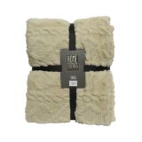 DEKORATIVNA ODEJA DECORIS RJAVA Z VZORCEM 130X170 CM