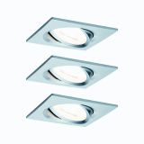 VGRADNI LED REFLEKTOR RL NOVA COIN 3X6.5W 3SDIM KVAD. ALU TU/ALU, GIB