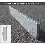 IZDELEK IZ GRANITA ROBNIK DR3 REZAN VRTNI 3X15X100 CM SVETLO SIV