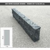 IZDELEK IZ GRANITA ROBNIK 7X18X100 CM 654 GRANITNI KLESAN TEMNO SIV