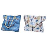 TORBA, NAHRBTNIK DECORIS ROČNA 10X48X33CM, SIDRO Z ZADRGO+ŽEP Z ZADRGO