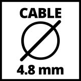 ROČNI VLEK Z ŽIČNO VRVJO EINHELL VITEL TC-WI 800 /20M VRVI