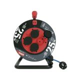 ROLETA - PVC VODNIK EMOS 25M VSEVREMENSKA 230V 4 VTIČNICE, MODRA