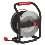 ROLETA - GUMI VODNIK EMOS 40M 230V 4 VTIČNICE, ČRNA