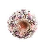 DEKORACIJA GLOSSTYLE ROZA S STEKLENIM KOZARČKOM FI 18 CM