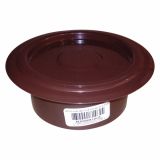 ROZETA ZA DIMNIK VAFRA FI 120 S POKROVOM RJAVA PODALJŠANA