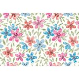 PRT NA ROLI NESE ROŽICE RDEČE, MODRE ŠIRINA 140 CM