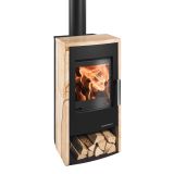 KAMINSKA PEČ HAAS+SOHN RUBUS 295.15-ST PRESTIGE BISERNO ČRNA/WOODSTONE