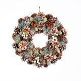 VENČEK GLOSSTYLE S STORŽI IN BLEŠČICAMI 34X34 CM