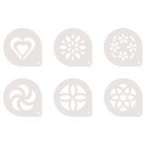 PRIBOR ZA PIJAČE TESCOMA ŠABLONE ZA DEKORIRANJE CAPPUCINA 6/1