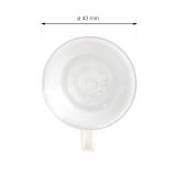 PVC OBEŠALNA KLJUKA WALTECO VAKUUMSKA BELA