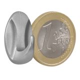 PVC OBEŠALNA KLJUKA WALTECO SAMOLEPILNA PVC KROMIRANA ZAV=2LKOS MAT KROM