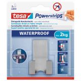 SAMOLEPILNI IZDELEK TESA POWERSTRIPS DRŽALO ZA BRIVNIK VODOODPORNO, KOVINSKO