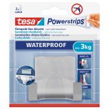 SAMOLEPILNI IZDELEK TESA POWERSTRIPS DVOJNA KLJUKICA ZOOM VODOODPORNA, KOVINSKA