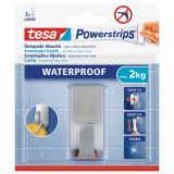 SAMOLEPILNI IZDELEK TESA POWERSTRIPS KLJUKICA ZOOM VODOODPORNA, KOVINSKA