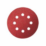 5-DELNI SET SAMOPRITRDILNIH BRUSNIH DISKOV BOSCH 125 MM K180 8 LUKENJ RUMENA BARVA ZA LES