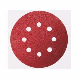 5-DELNI SET SAMOPRITRDILNIH BRUSNIH DISKOV BOSCH 125 MM K60 8 LUKENJ RUMENA BARVA ZA LES