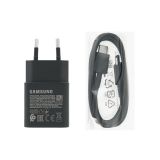SAMSUNG HIŠNI POLNILEC FAST CHARGE EP-T1510XBE 15W PD + KABEL EP-DA705BBE TYPE C ČRN - ORIGINAL - BULK