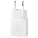 SAMSUNG HIŠNI POLNILEC FAST CHARGE EP-T1510XWE 15W PD + KABEL EP-DA705BWE TYPE C BEL - ORIGINAL - BULK