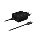 SAMSUNG HIŠNI POLNILEC SUPER FAST CHARGE EP-TA845EBE 45W + KABEL EP-DW767JBE TYPE C ČRN - ORIGINAL (BULK)
