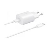 SAMSUNG HIŠNI POLNILEC SUPER FAST CHARGE EP-TA845EWE 45W + KABEL EP-DW767JWE TYPE C BEL - ORIGINAL (BULK)