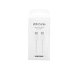 SAMSUNG PODATKOVNI KABEL EP-DX310JWE SUPER FAST CHARGE TYPE C NA TYPE C 60W 3A 1,8M - BEL (BLISTER)