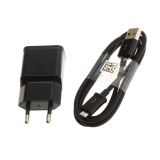 SAMSUNG POLNILEC EP-TA200EBE 15W S KABLOM MICROUSB ECB-DU4EBE 1,5M - ČRN