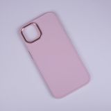 SATIN SILIKONSKI OVITEK ZA IPHONE 15 - ROZA