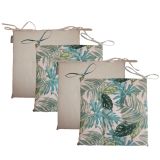 SEDEŽNA BLAZINA OLIBO 40X40 CM 4/1 MODRI LISTI